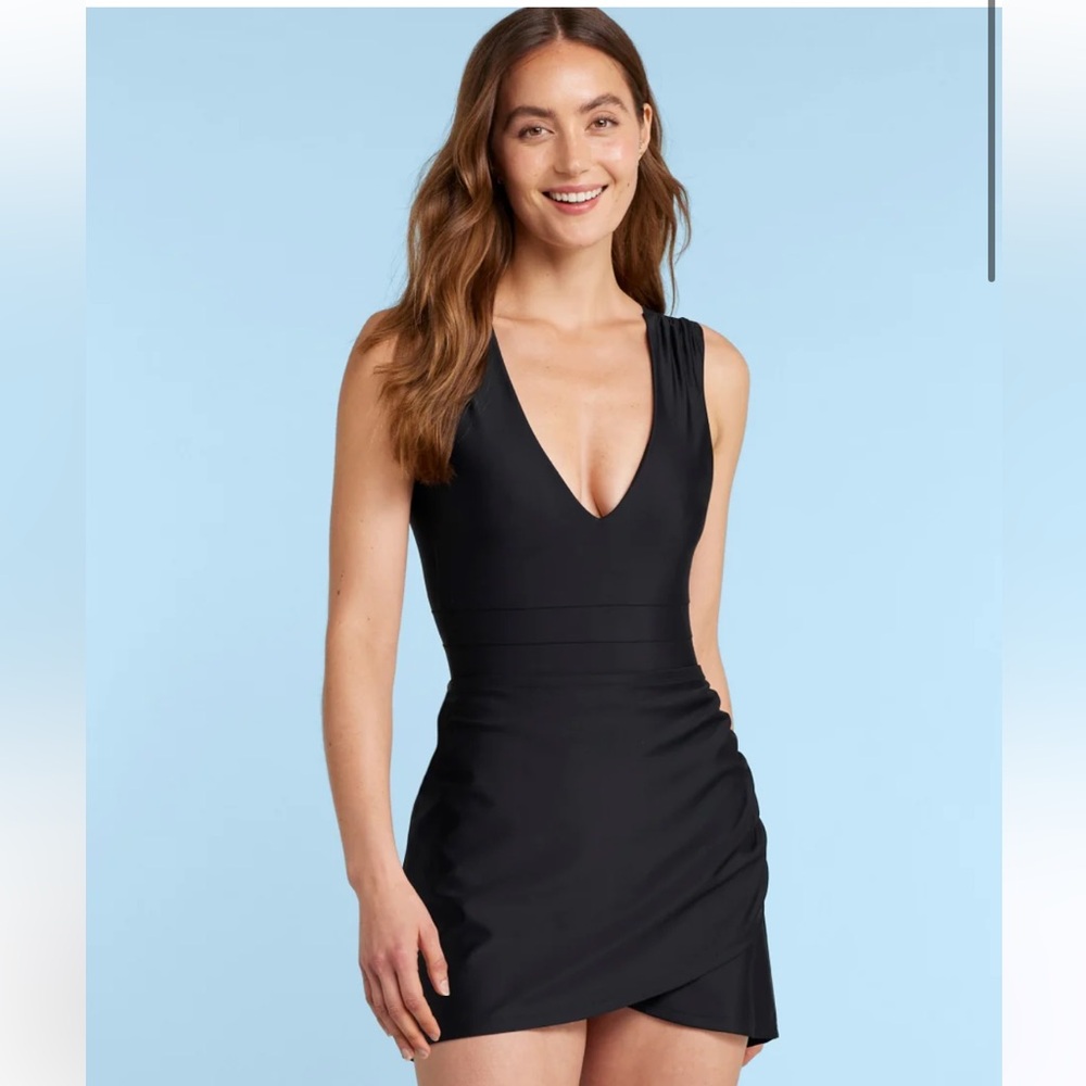 Summersalt the ruched swim skirt large